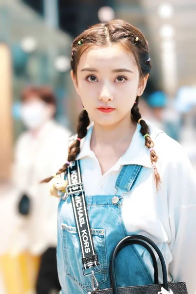 Actrița Chineză Lareina Song Sau Song Zuer Ajunge Aeroport Din — Fotografie, imagine de stoc