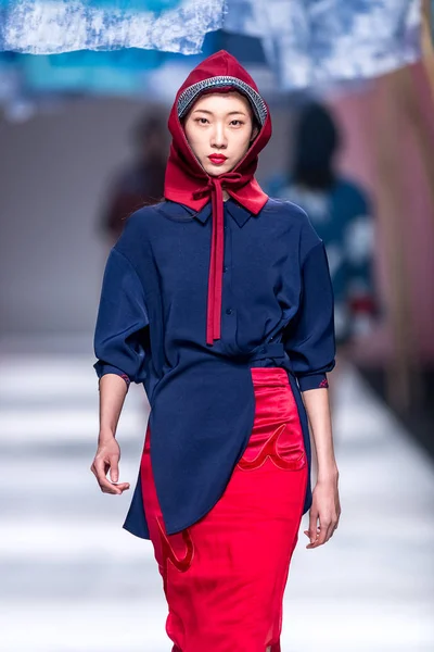 Chiny Shanghai Fashion Week jesień/zima 2019 — Zdjęcie stockowe