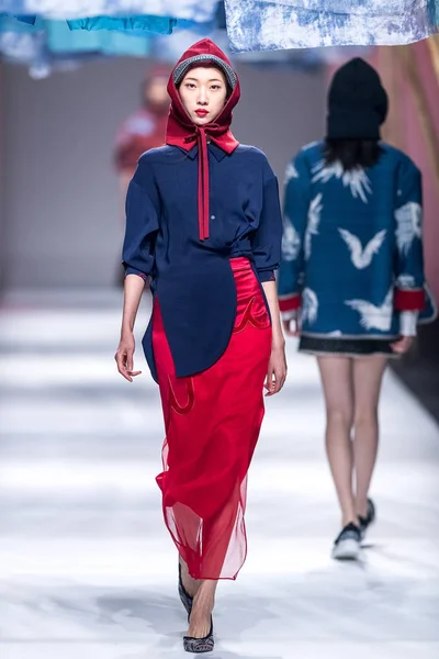 Čína Shanghai Fashion Week podzim/zima 2019 — Stock fotografie