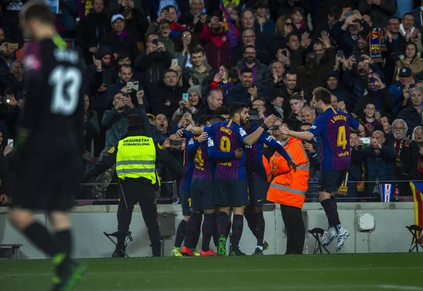 Spanien la liga fc barcelona vs club atletico de madrid — Stockfoto