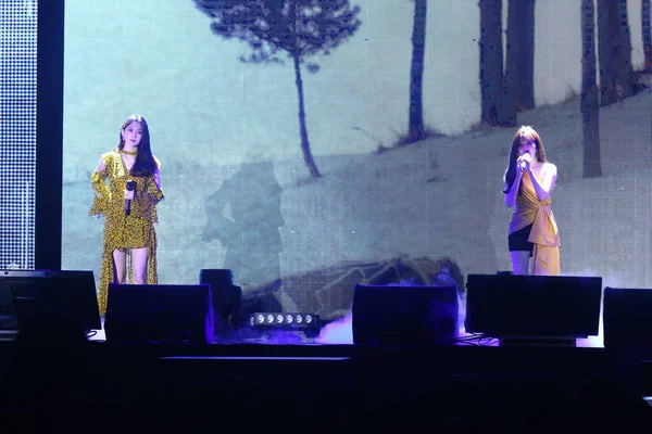 Taiwan Taipei 2019 Davichi concerto — Fotografia de Stock