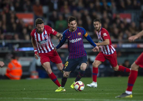 Hiszpania La Liga Fc Barcelona Vs Club Atletico De Madrid — Zdjęcie stockowe