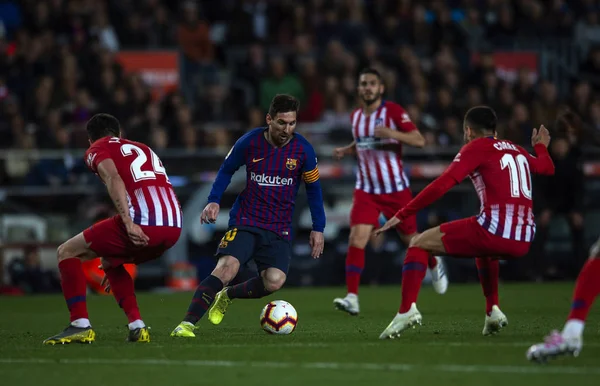 ESPAÑA LA LIGA FC BARCELONA VS CLUB ATLETICO DE MADRID — Foto de Stock