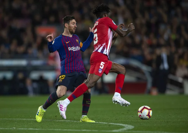 ESPAÑA LA LIGA FC BARCELONA VS CLUB ATLETICO DE MADRID — Foto de Stock