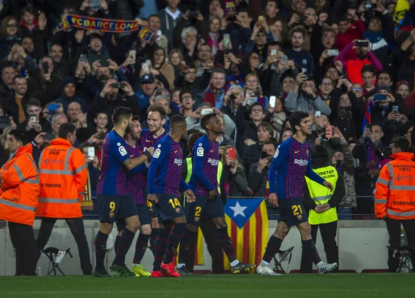 ESPAÑA LA LIGA FC BARCELONA VS CLUB ATLETICO DE MADRID —  Fotos de Stock