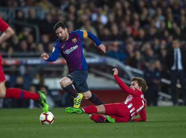 ESPAÑA LA LIGA FC BARCELONA VS CLUB ATLETICO DE MADRID — Foto de Stock