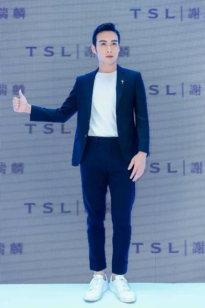 Actor Chino Vin Zhang Zhang Binbin Asiste Evento Promocional Del — Foto de Stock