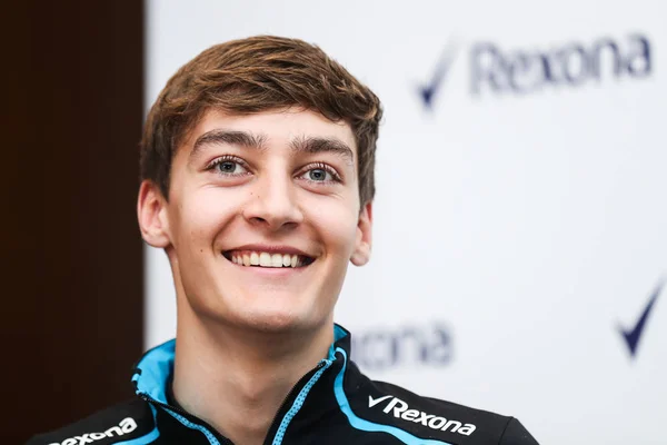 British Formula One Driver George Russell Williams Team Attends Rexona — Stock Photo, Image