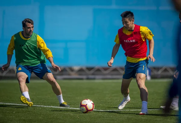 Španělsko Barcelona RCD Espanyol Wu-Lei — Stock fotografie