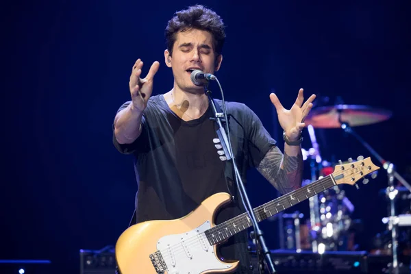Cantautor Estadounidense John Mayer Presenta Durante Concierto Evening John Mayer — Foto de Stock