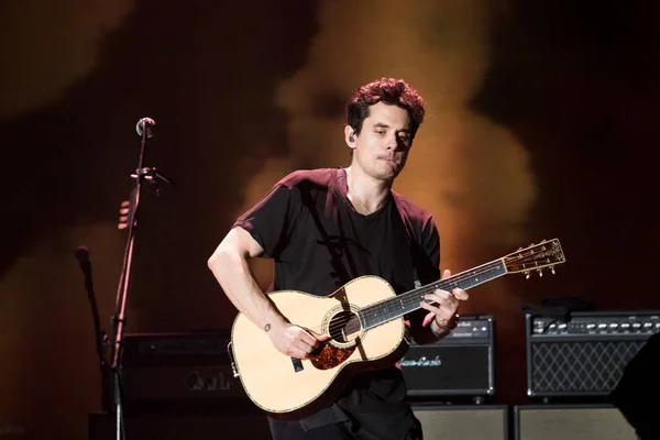 Cantautor Estadounidense John Mayer Presenta Durante Concierto Evening John Mayer — Foto de Stock