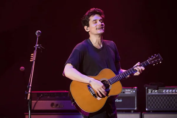 Cantautor Estadounidense John Mayer Presenta Durante Concierto Evening John Mayer — Foto de Stock