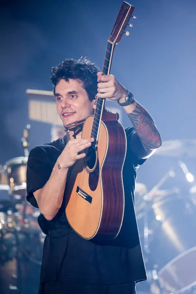 Cantautor Estadounidense John Mayer Presenta Durante Concierto Evening John Mayer — Foto de Stock