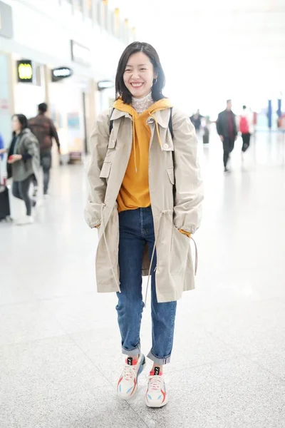 CINA PECHINO AEROPORTO LIU WEN — Foto Stock