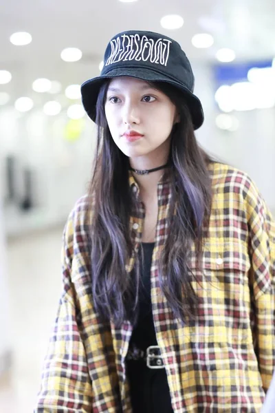 CHINA BEIJING AIRPORT WJSN CHENG XIAO — Stock Photo, Image