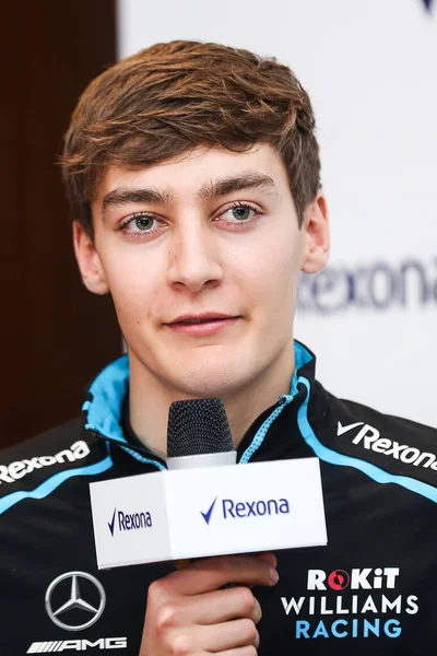 Pilota Britannico Formula Uno George Russell Del Team Williams Partecipa — Foto Stock