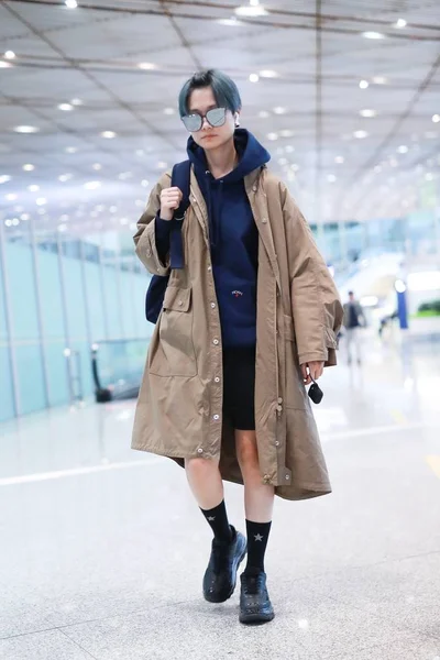 China beijing flughafen li yuchun — Stockfoto