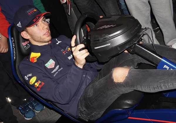 Chiny Szanghaj Max Verstappen Pierre Gasly — Zdjęcie stockowe