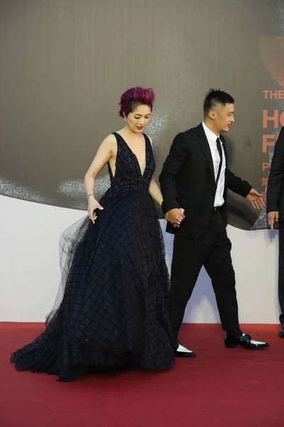 Hong Kong Singer Actress Miriam Yeung Singer Actor Shawn Yue — Stock Photo, Image