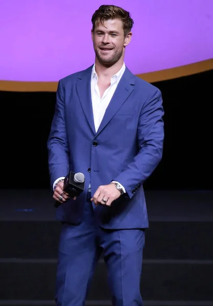 Chris Hemsworth Attends Premiere Event Movie Avengers Endgame Shanghai China — Stock Photo, Image