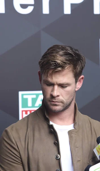 Actor Australiano Chris Hemsworth Asiste Evento Promocional Para Tag Heuer —  Fotos de Stock