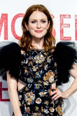 American actress Julianne Moore arrives for the Chanel Mademoiselle Prive exhibition in Shanghai, China, 18 April 2019.