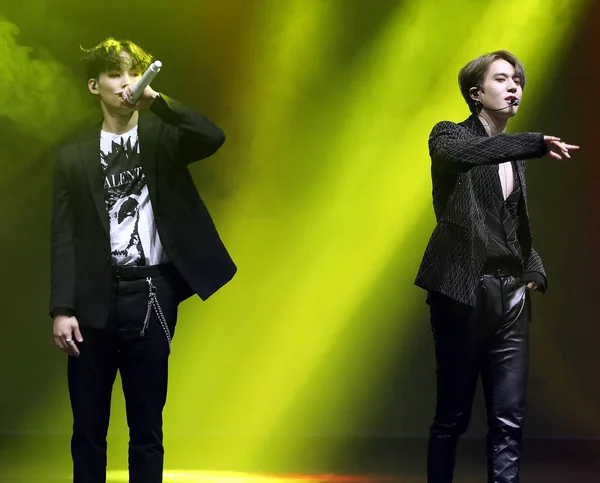 Taiwan Out Left Yugyeom South Korean Boygroup Got Perform Taipei — Stockfoto