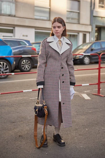 France paris fashion week Herbst / Winter 2019 / 2020 street snap — Stockfoto