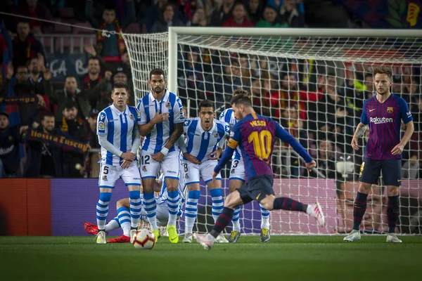 SPAIN LA LIGA FC BARCELONA VS REAL SOCIEDAD — Stock Photo, Image