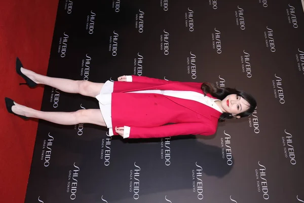 2019년 20일 베이징에서 시세이도 신제품 행사에 참석한 여배우 티파니 — 스톡 사진