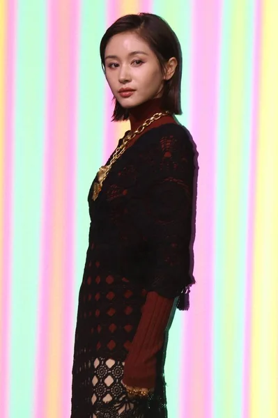 Chinese Actrice Wang Ziwen Olivia Wang Neemt Deel Aan Openings — Stockfoto