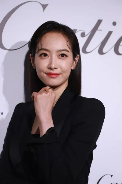 中国の女優ビクトリア ソングまたはソン チアンが 2019年4月23日に中国 上海で開催されるカルティエの新ジュエリーコレクション クラッシュ カルティエ のファッションイベントに出席 — ストック写真