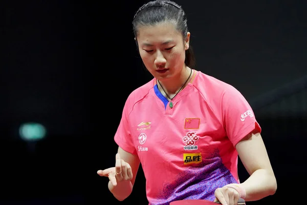 Угорщина LIEBHERR 2019 Ittf Чемпіонат світу з настільного тенісу — стокове фото