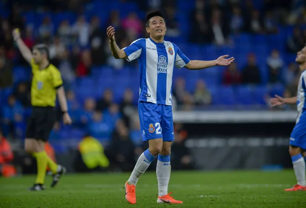 ESPAÑA BARCELONA LA LIGA RCD ESPANYOL VS RC CELTA DE VIGO — Foto de Stock