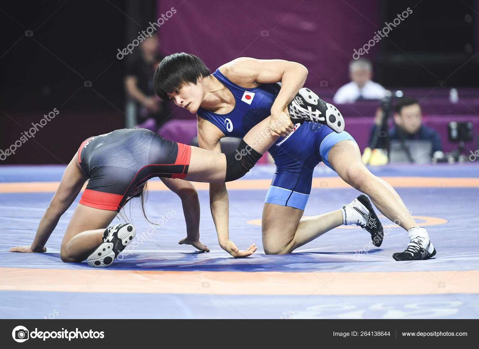 CHINA XI'AN ASIAN WRESTLING CHAMPIONSHIPS Stock Editorial Photo