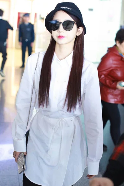 Meng Meiqi Del Gruppo Cinese Idol Girl Rocket Girls 101 — Foto Stock