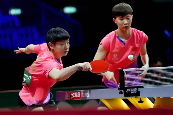 헝가리 리버허 2019 Ittf 세계 탁구 선수권 대회 — 스톡 사진