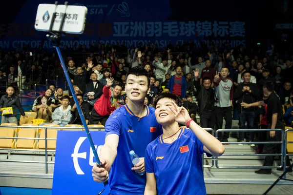 China Wuhan 2019 badminton Azië kampioenschappen — Stockfoto