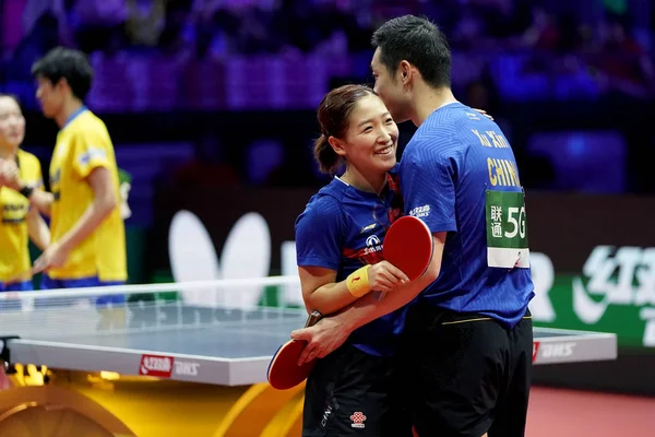 헝가리 리버허 2019 Ittf 세계 탁구 선수권 대회 — 스톡 사진