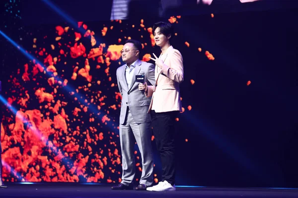 Chinese Singer Actor Han Attends Promotional Event Konka Beijing China — Stock Photo, Image