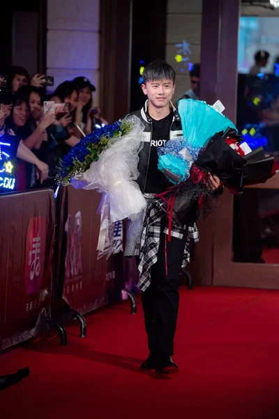 Chinese Singer Zhang Jie Poses Arrives Red Carpet 23Rd China — Stock Photo, Image