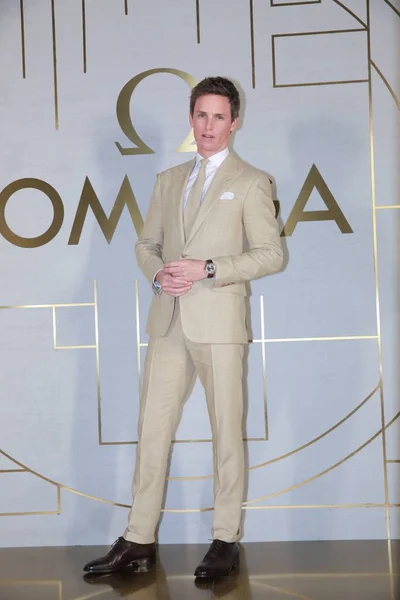 English Actor Eddie Redmayne Attends Brand Event Omega Shanghai China — Stock Photo, Image