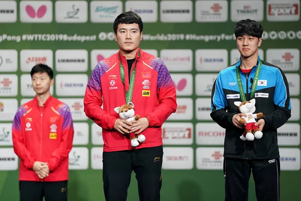 LIEBHERR DE HUNGRÍA 2019 CAMPEONATOS MUNDIALES DE TENIS DE MESA ITTF —  Fotos de Stock