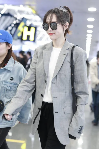 CHINA SHANGHAI AIRPORT TIFFANY TANG YAN — Stock Photo, Image