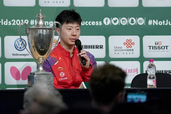 HUNGARY LIEBHERR 2019 ITTF WORLD TABLE TENNIS CHAMPIONSHIPS — Stok Foto