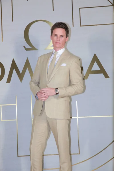 Acteur Anglais Eddie Redmayne Assiste Événement Marque Pour Omega Shanghai — Photo