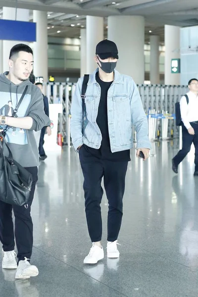 China Beijing luchthaven Huang Jingyu — Stockfoto