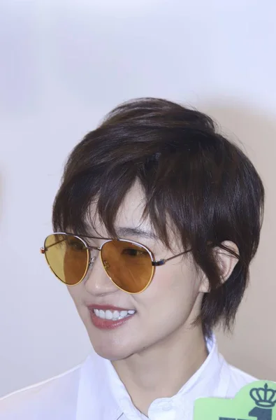 2019年4月29日 中国女演员焦俊燕出席在中国上海举行的品牌活动 — 图库照片