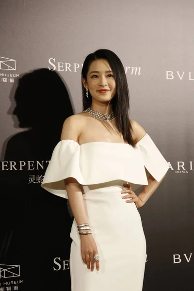 Actriz China Qin Asiste Evento Promocional Para Bvlgari Ciudad Chengdu — Foto de Stock