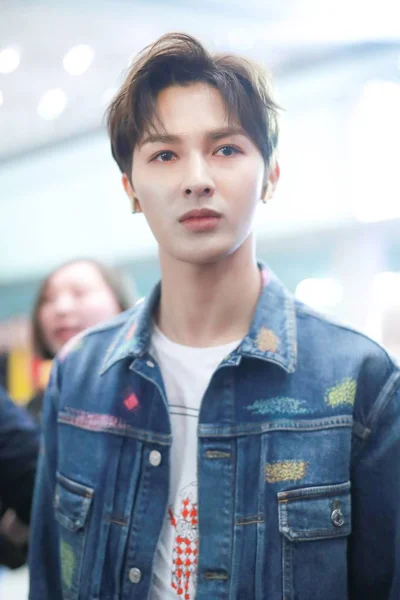 Cantante Cinese Zhu Zhengting Del Gruppo Maschile Cinese Nine Percent — Foto Stock